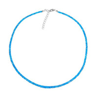 Collana in argento con Apatite Blu Neon