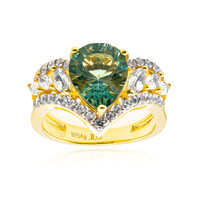 Anello in argento con Fluorite Verde