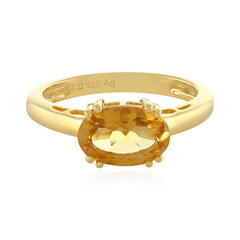 Anello in argento con Citrino