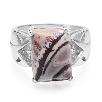 Anello in argento con Diaspro Dentritico Sonora