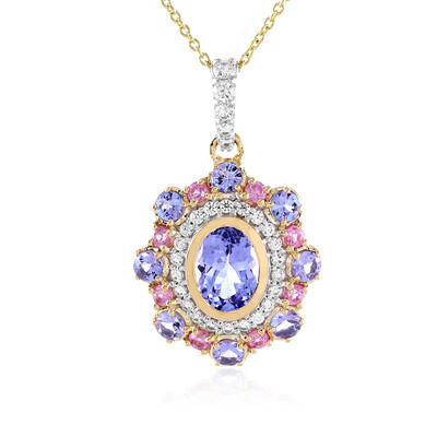 Collana in oro con Tanzanite
