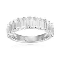 Anello in argento con Topazio Bianco