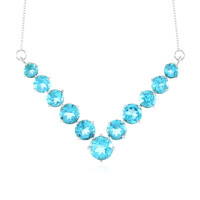 Collana in argento con Topazio Paraiba