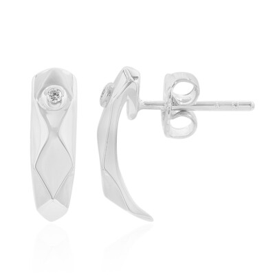 Orecchini in argento con Diamante I1 (G) (Annette)