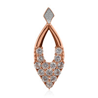 Ciondolo in oro con Danburite Rosa del Messico