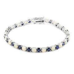Bracciale in argento con Zaffiro Blu