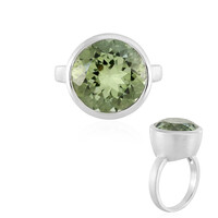 Anello in argento con Ametista Verde