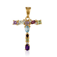 Ciondolo in argento con Topazio Blu Svizzero