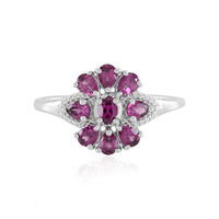 Anello in argento con Rodolite Brasiliana