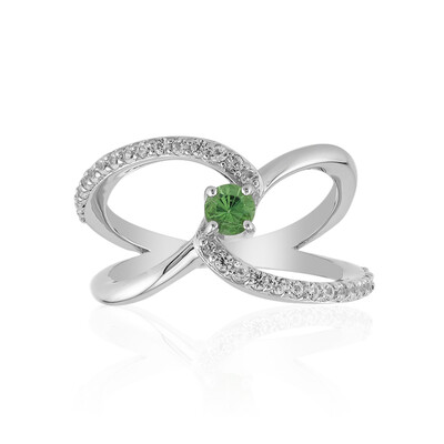 Anello in argento con Tsavorite del Kenya