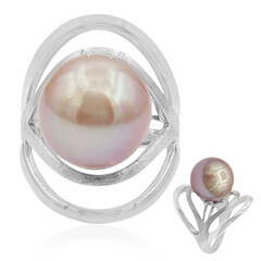 Anello in argento con Perla Ming (TPC)