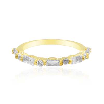 Anello in argento con Topazio Bianco