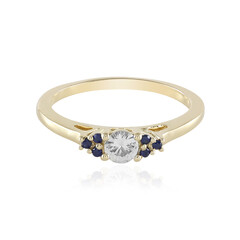 Anello in oro con Zaffiro Bianco (Adela Gold)