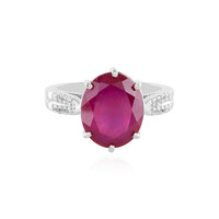 Anello in argento con Rubino del Madagascar