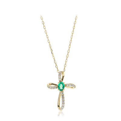 Collana in oro con Smeraldo Zambia (CIRARI)