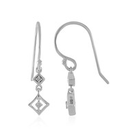 Orecchini in argento con Diamante I4 (J)