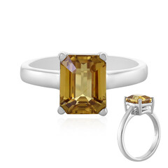 Anello in argento con Zircone Giallo