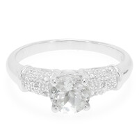 Anello in argento con Goshenite