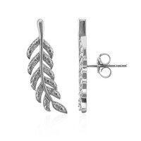 Orecchini in argento con Diamante I2 (I)