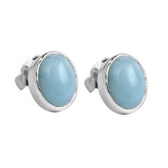 Orecchini in argento con Larimar