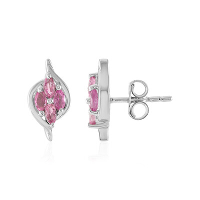 Orecchini in argento con Tormalina Rosa Brasiliana