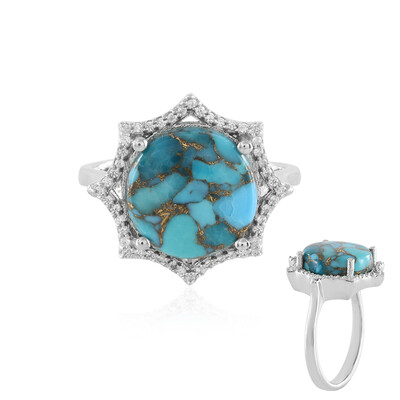 Anello in argento con Turchese Ramato Blu (Faszination Türkis)