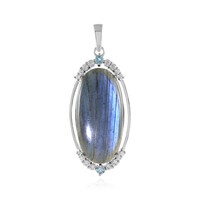 Ciondolo in argento con Labradorite