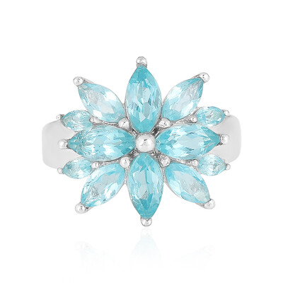 Anello in argento con Apatite Blu