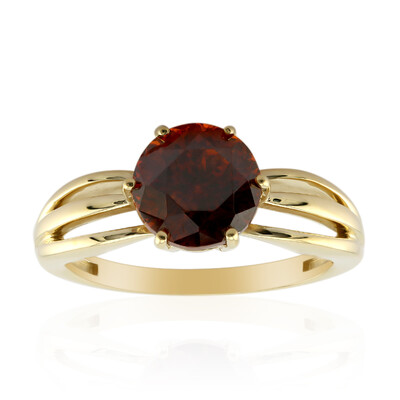 Anello in oro con Sfalerite
