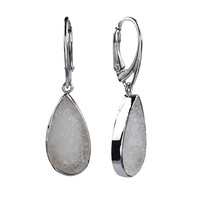 Orecchini in argento con Drusa di Agata