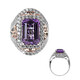 Anello in argento con Ametista (Dallas Prince Designs)