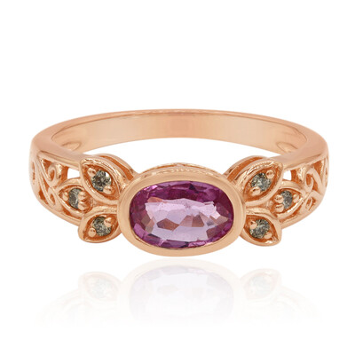 Anello in oro con Zaffiro Rosa (Annette)