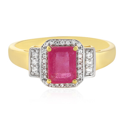 Anello in argento con Zaffiro Rosa del Madagascar