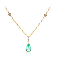 Collana in oro con Smeraldo Colombiano (CIRARI)