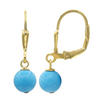 Orecchini in argento con Turchese Arizona