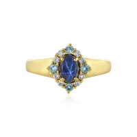 Anello in argento con Zaffiro Stellato Blu