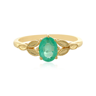 Anello in argento con Smeraldo Russo