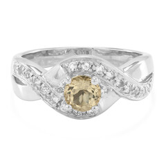 Anello in argento con Citrino
