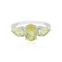 Anello in argento con Quarzo Limone