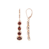 Orecchini in oro con Zircone Rosso (KM by Juwelo)