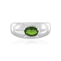 Anello in argento con Diopside Russo