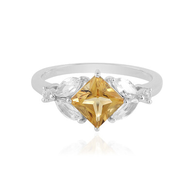Anello in argento con Citrino