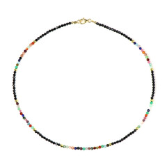Collana in argento con Spinello Nero