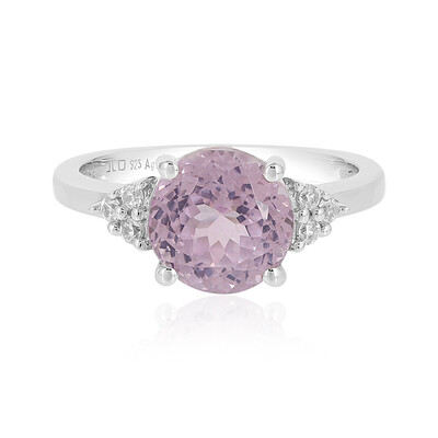 Anello in argento con Kunzite