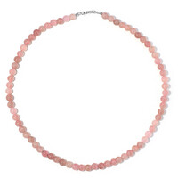 Collana in argento con Quarzo Rosa