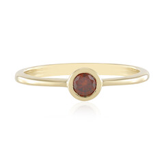 Anello in oro con Diamante Rosso I2
