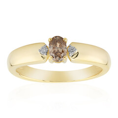 Anello in oro con Diamante Cognac d'Argyle I3 (Mark Tremonti)