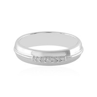 Anello in argento con Diamante I4 (J)