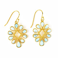 Orecchini in argento con Larimar