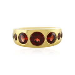 Anello in argento con Granato Mozambico